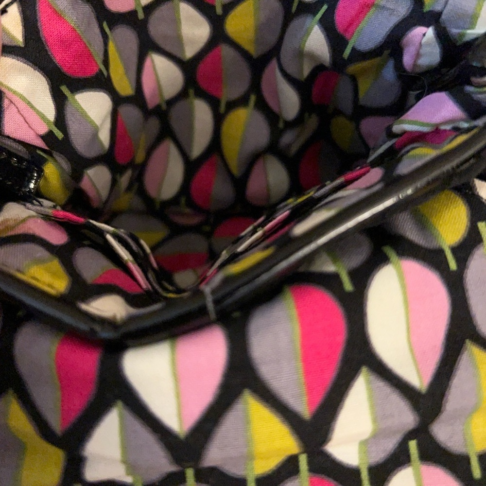 Vera Bradley Quilted Chain Strap Crossbody in classic
black. - Picture 12 of 14